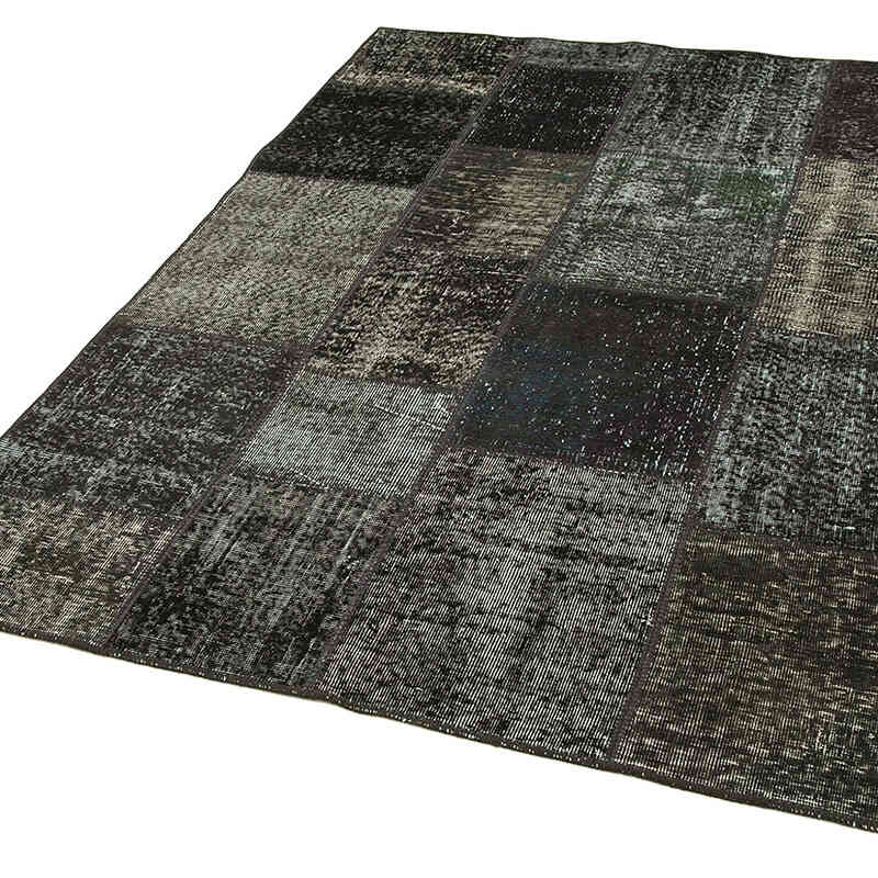 Patchwork Hand-Knotted Turkish Rug - 4' 9" x 6' 7" (57" x 79") - K0064270