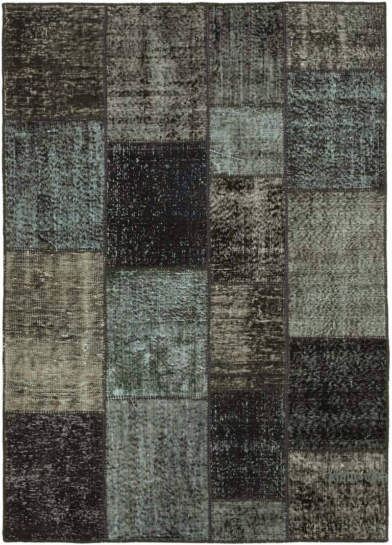 Patchwork Hand-Knotted Turkish Rug - 4' 9" x 6' 7" (57" x 79") - K0064270
