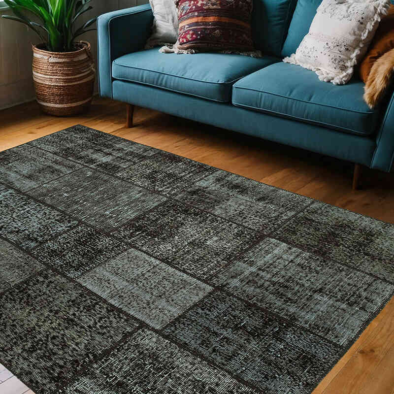 Patchwork El Dokuma Halı - 145 cm x 204 cm - K0064271