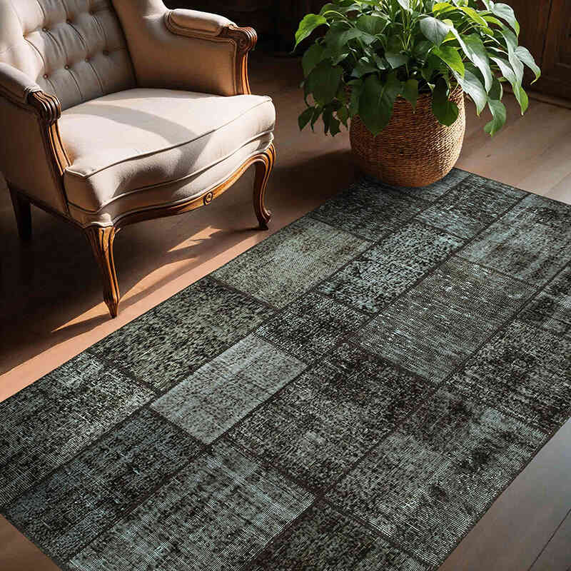 Patchwork El Dokuma Halı - 145 cm x 204 cm - K0064271