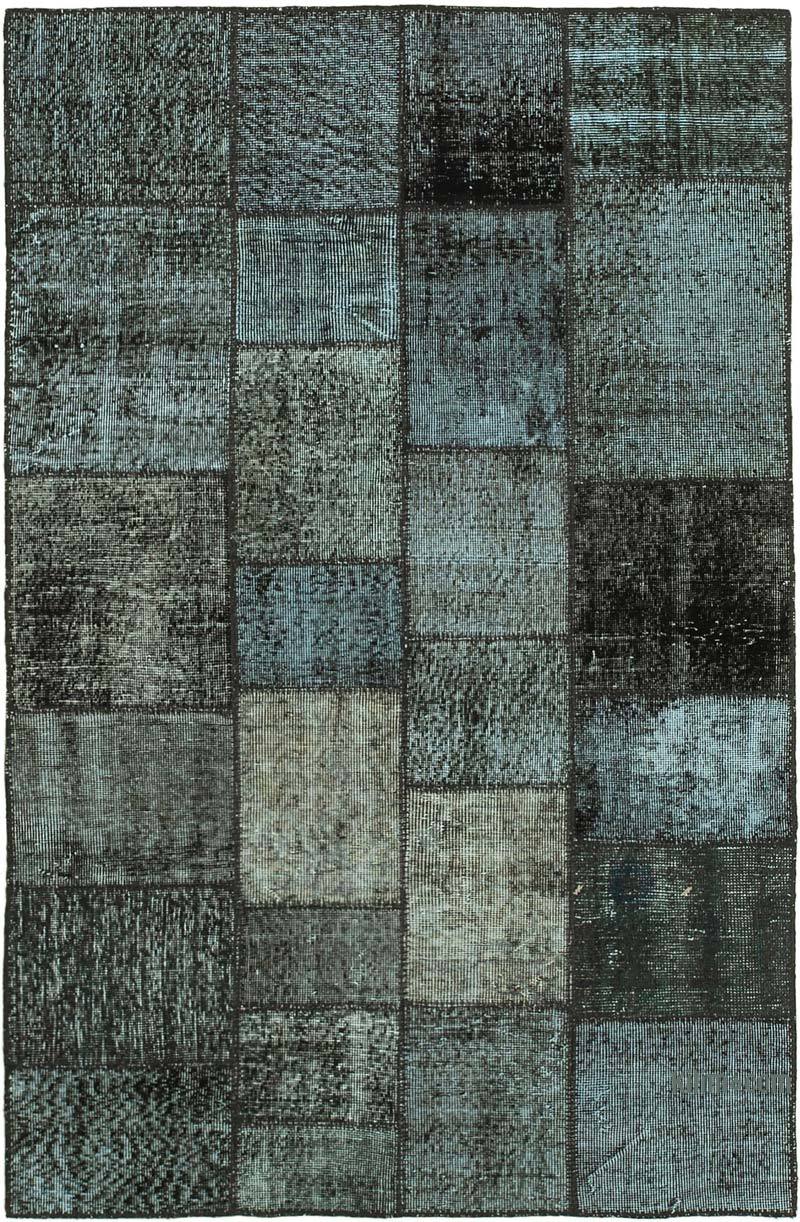 Patchwork Hand-Knotted Turkish Rug - 4' 5" x 6' 8" (53 in. x 80 in.) - K0064274