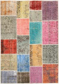 Patchwork El Dokuma Halı - 143 cm x 199 cm