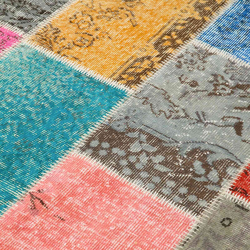 Patchwork El Dokuma Halı - 143 cm x 199 cm - K0064279