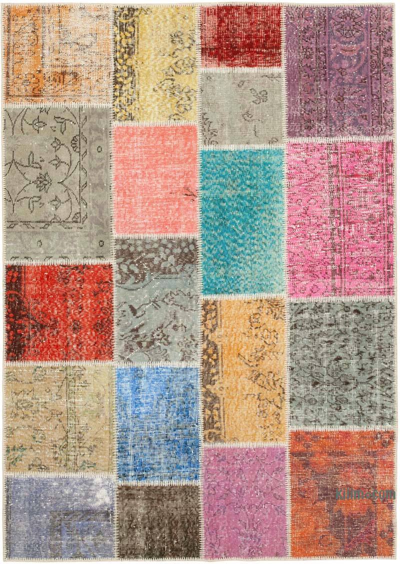 Patchwork El Dokuma Halı - 143 cm x 199 cm - K0064279