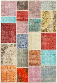Patchwork El Dokuma Halı - 143 cm x 206 cm