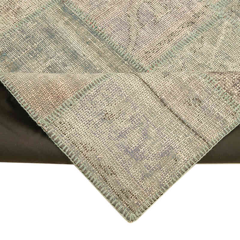 Patchwork Hand-Knotted Turkish Rug - 4' 7" x 6' 9" (55" x 81") - K0064287