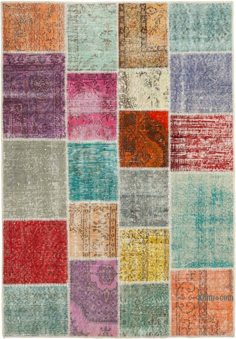 Patchwork El Dokuma Halı - 144 cm x 209 cm - K0064297