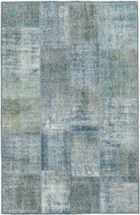 Patchwork El Dokuma Halı - 134 cm x 205 cm