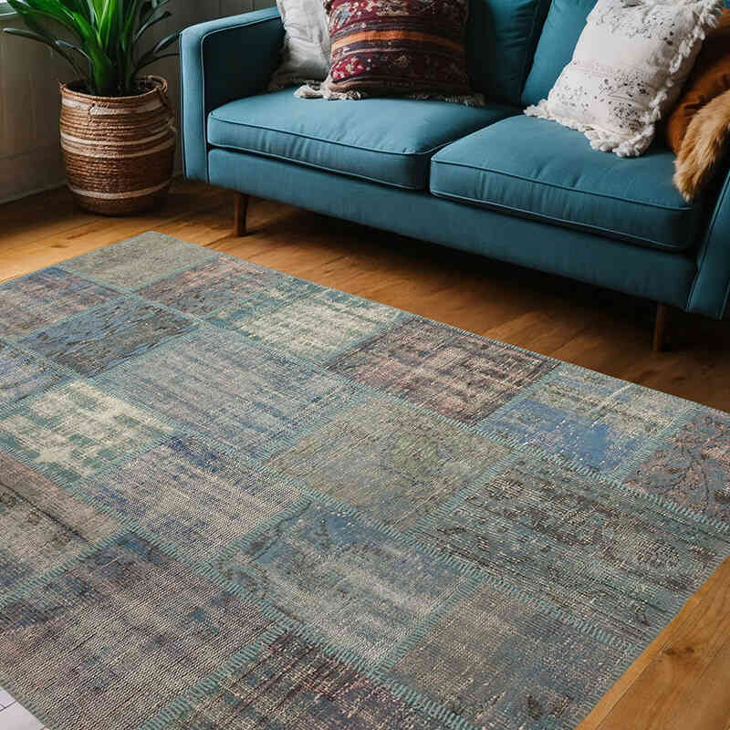 Alfombra Turca de Retazos - 149 cm x 206 cm - K0064302