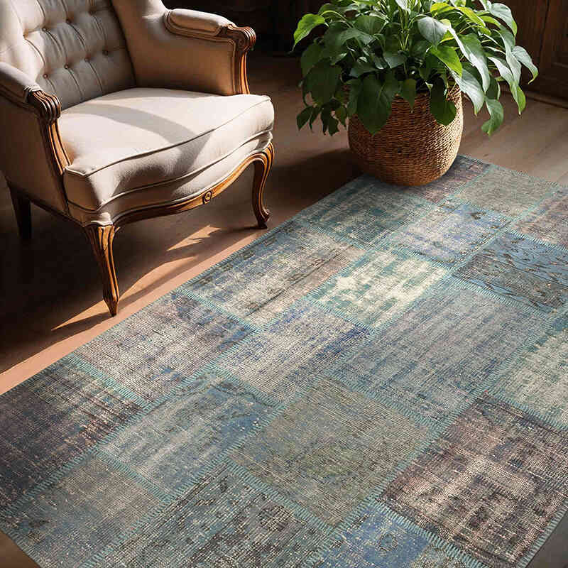 Alfombra Turca de Retazos - 149 cm x 206 cm - K0064302