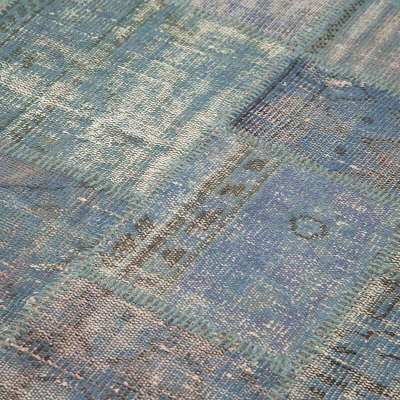 Patchwork Hand-Knotted Turkish Rug - 4' 11" x 6' 8" (59" x 80") - K0064303