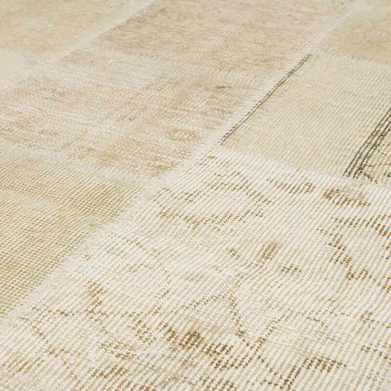 Patchwork Hand-Knotted Turkish Rug - 4' 9" x 6' 7" (57" x 79") - K0064304