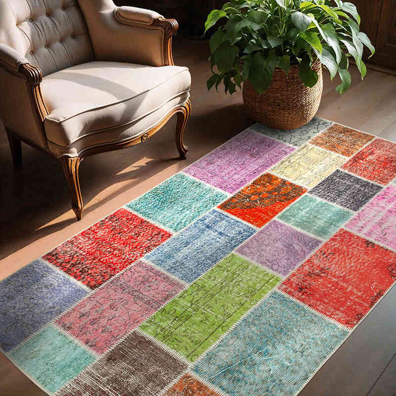 Alfombra Turca de Retazos - 146 cm x 205 cm - K0064309