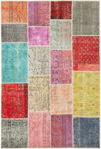 Patchwork El Dokuma Halı - 142 cm x 210 cm