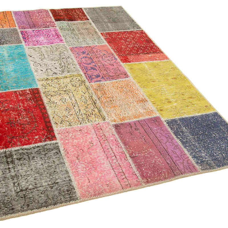 Patchwork El Dokuma Halı - 142 cm x 210 cm - K0064311