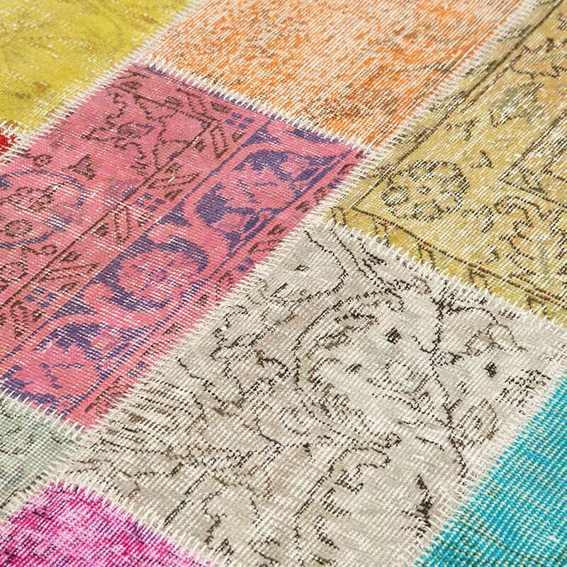 Patchwork El Dokuma Halı - 142 cm x 210 cm - K0064311
