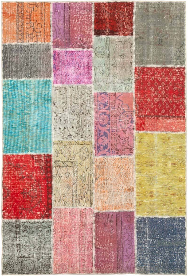 Patchwork El Dokuma Halı - 142 cm x 210 cm - K0064311