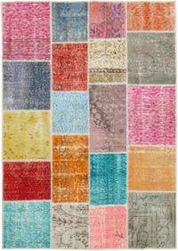 Patchwork El Dokuma Halı - 145 cm x 204 cm