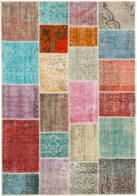 Patchwork El Dokuma Halı - 145 cm x 207 cm