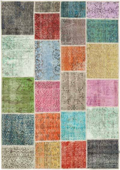 Patchwork El Dokuma Halı - 142 cm x 202 cm