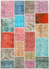 Patchwork El Dokuma Halı - 145 cm x 205 cm