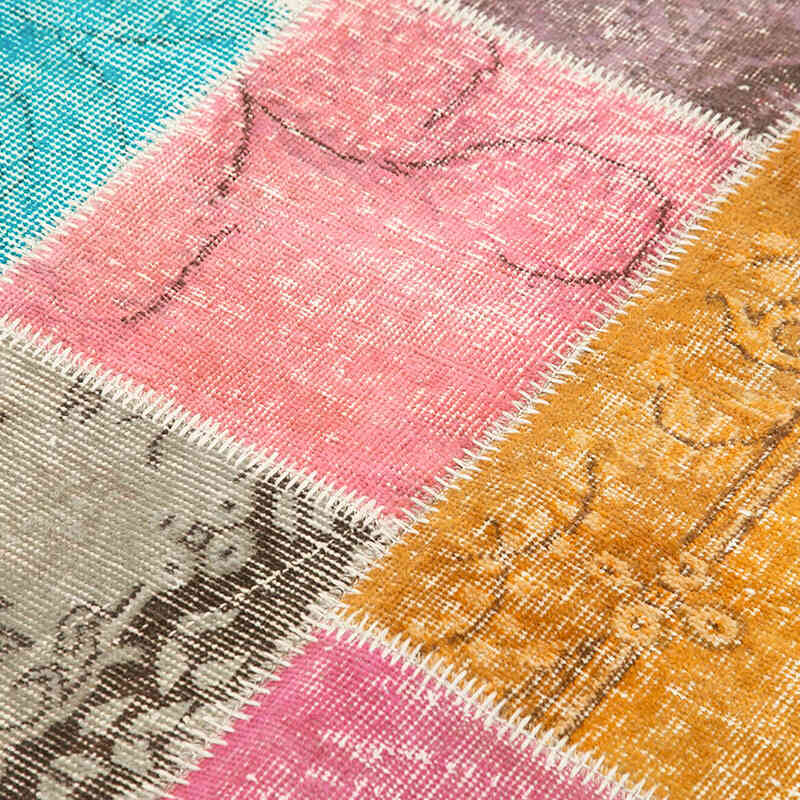 Patchwork El Dokuma Halı - 143 cm x 206 cm - K0064341