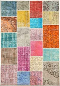 Patchwork El Dokuma Halı - 145 cm x 208 cm