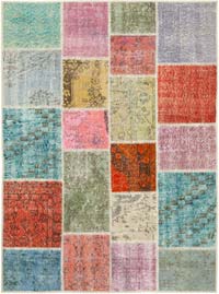 Patchwork El Dokuma Halı - 148 cm x 199 cm