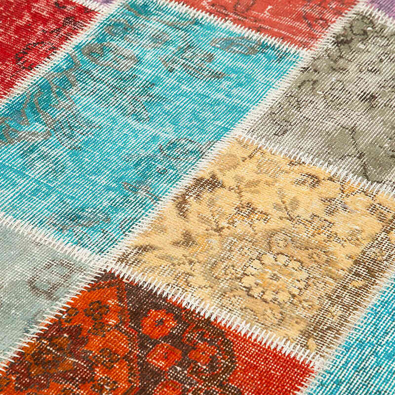 Patchwork El Dokuma Halı - 142 cm x 206 cm - K0064352