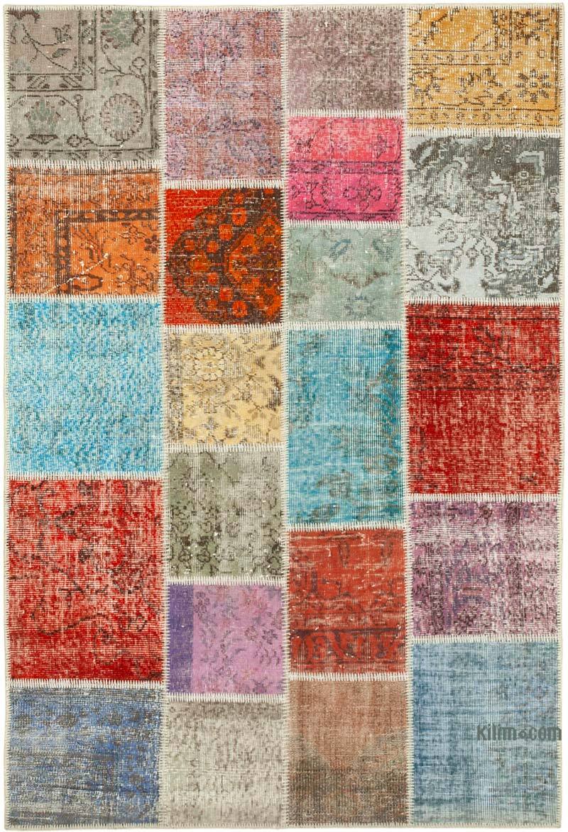 Patchwork El Dokuma Halı - 142 cm x 206 cm - K0064352