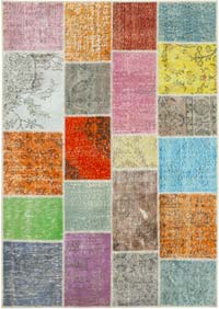 Patchwork El Dokuma Halı - 145 cm x 204 cm