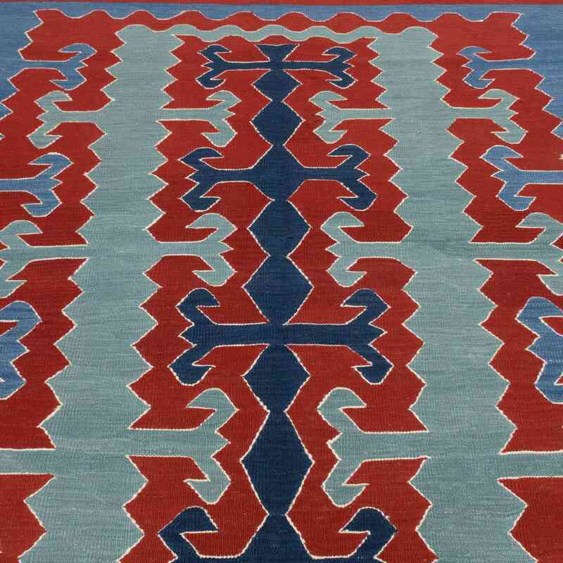 New Handwoven Turkish Kilim Rug - 6' 3" x 7' 10" (75" x 94") - K0064405
