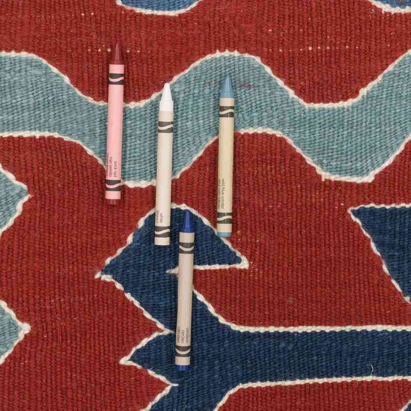 New Handwoven Turkish Kilim Rug - 6' 3" x 7' 10" (75" x 94") - K0064405