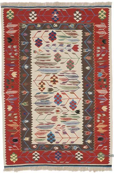 New Handwoven Turkish Kilim Rug - 3' 11" x 5' 8" (47 in. x 68 in.)