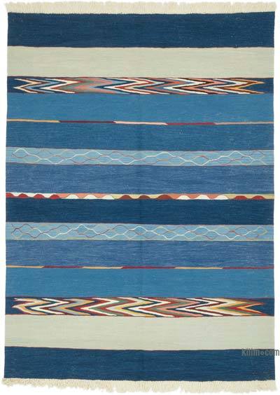 New Handwoven Turkish Kilim Rug - 5' 7" x 7' 7" (67 in. x 91 in.)