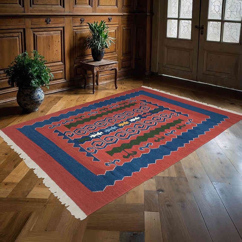 Nueva Alfombra Turca Kilim - 172 cm x 240 cm - K0064415