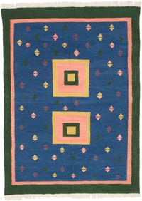 New Handwoven Turkish Kilim Rug - 5' 11" x 8'  (71" x 96")