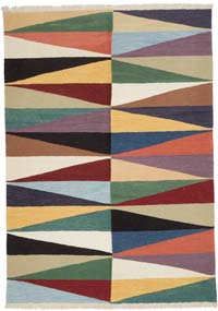 New Handwoven Turkish Kilim Rug - 6' 1" x 8' 5" (73" x 101")