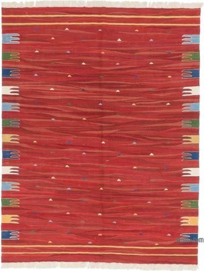 New Handwoven Turkish Kilim Rug - 5' 6" x 7' 1" (66 in. x 85 in.)