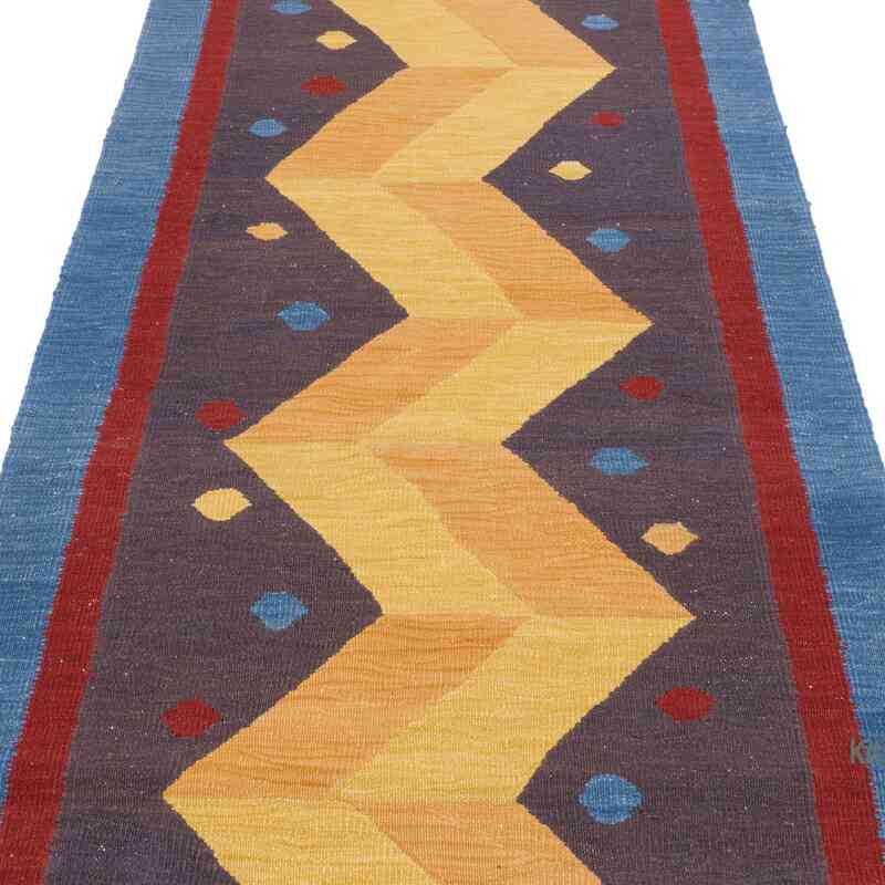Yeni Kök Boya El Dokuma Yolluk Kilim - 95 cm x 286 cm - K0064429