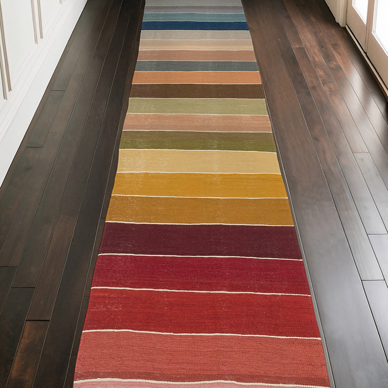 New Handwoven Turkish Kilim Runner - 3' 3" x 11' 3" (39" x 135") - K0064430