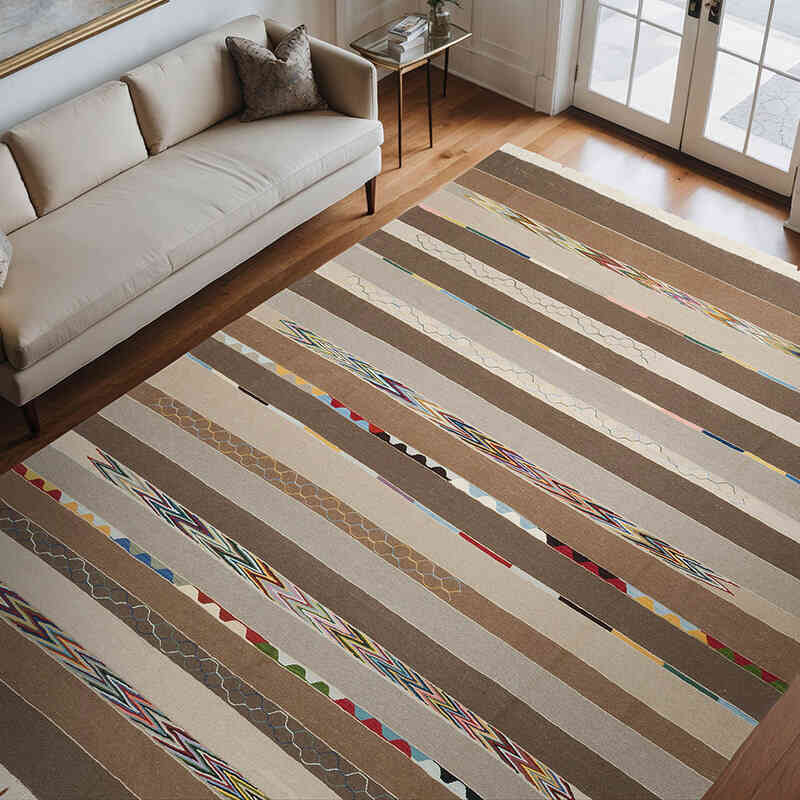 Yeni Kök Boya El Dokuma Kilim - 273 cm x 353 cm - K0064431