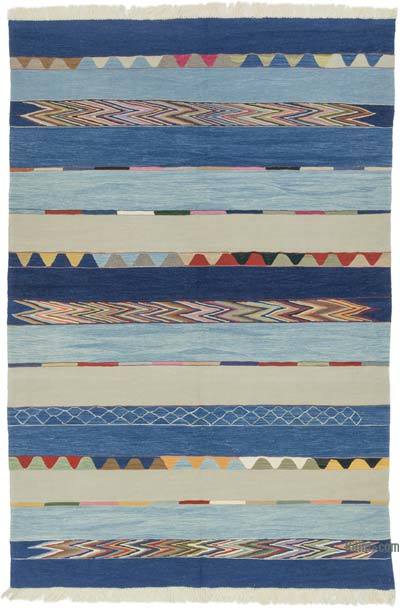 New Handwoven Turkish Kilim Rug - 6' 6" x 9' 7" (78 in. x 115 in.)