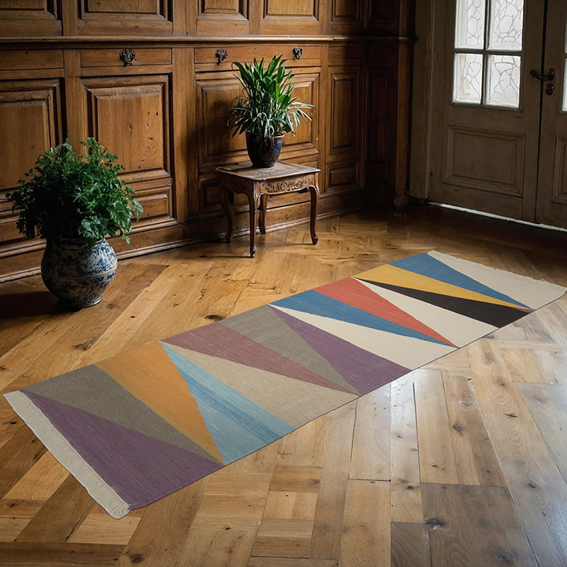 New Handwoven Turkish Kilim Runner - 2' 9" x 7' 4" (33" x 88") - K0064441
