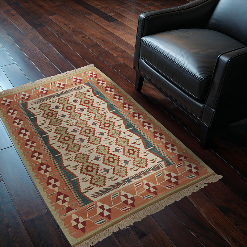 New Handwoven Turkish Kilim Rug - 3' 3" x 4' 7" (39" x 55") - K0064449