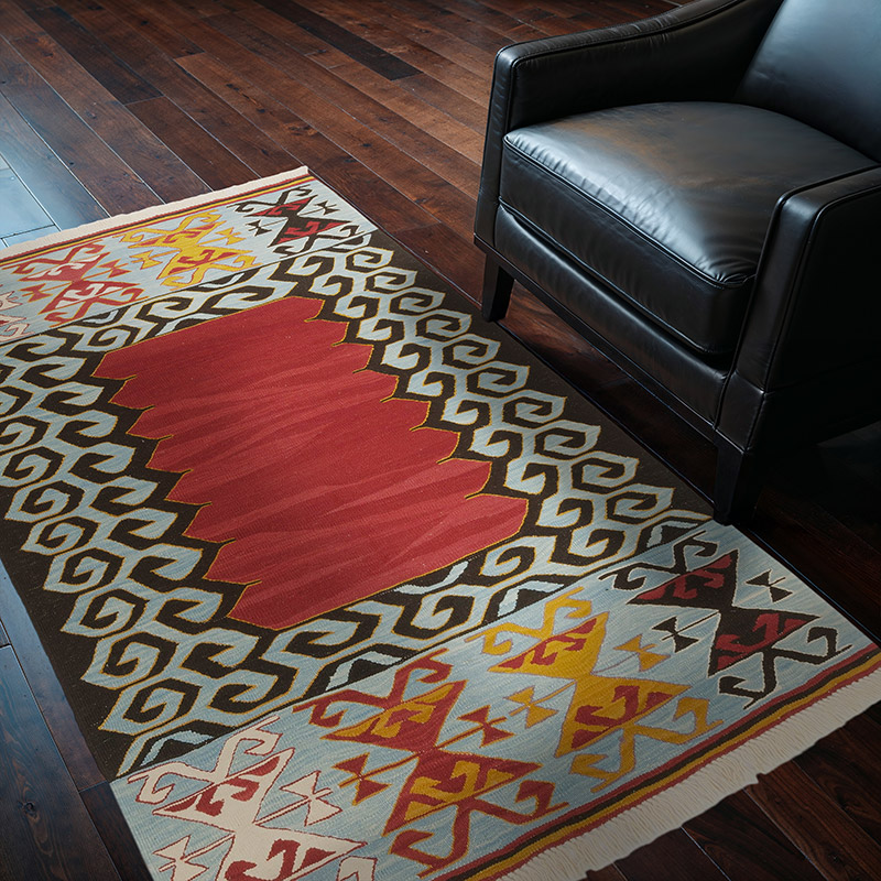 New Handwoven Turkish Kilim Rug - 3' 11" x 5' 10" (47" x 70") - K0064451