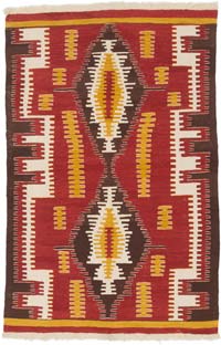 Yeni Kök Boya El Dokuma Kilim - 123 cm x 184 cm