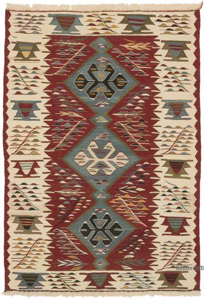 New Handwoven Turkish Kilim Rug - 3' 11" x 5' 7" (47 in. x 67 in.)