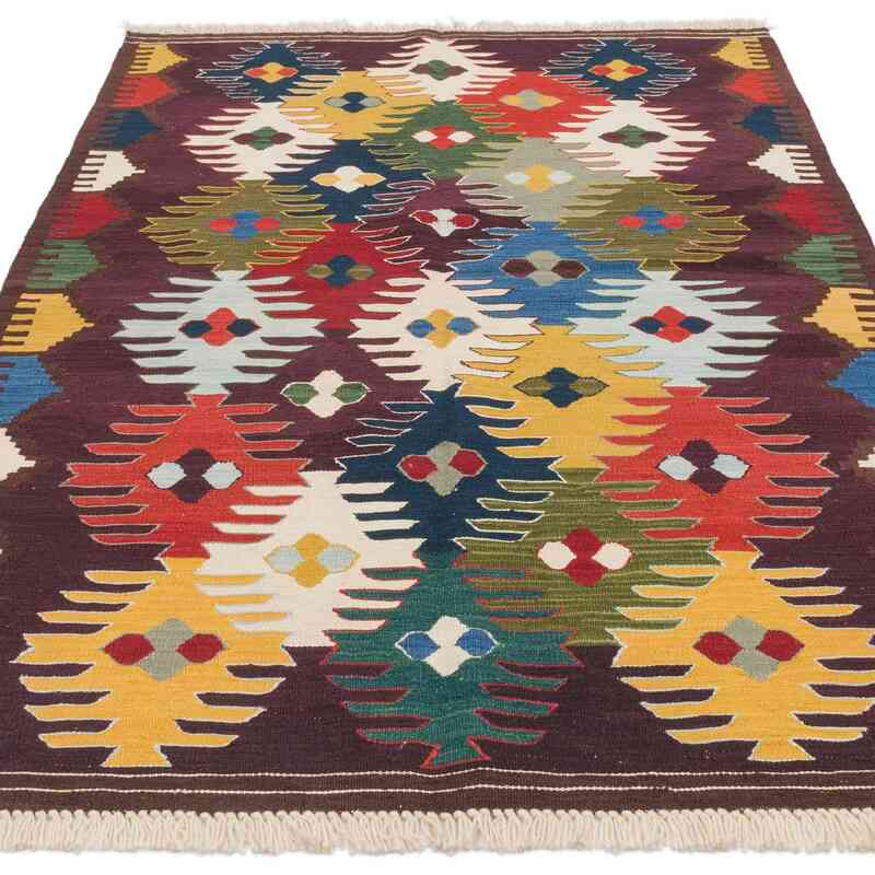 Nueva Alfombra Turca Kilim - 123 cm x 187 cm - K0064457