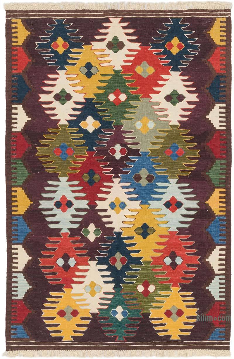 Nueva Alfombra Turca Kilim - 123 cm x 187 cm - K0064457